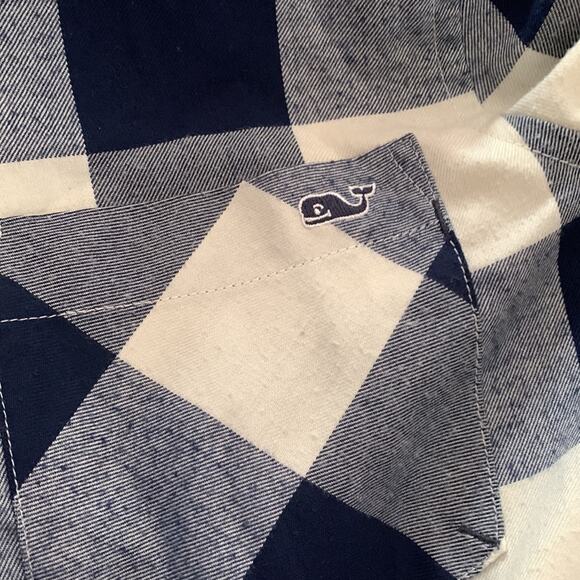 Vineyard vines blue plaid button up women’s size small 4 - Picture 3 of 5